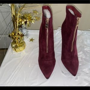 Wine colored Ankle Booties